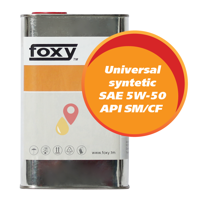 FOXY Universal syntetic SAE 5W-50 API SM/CF (1 литр)