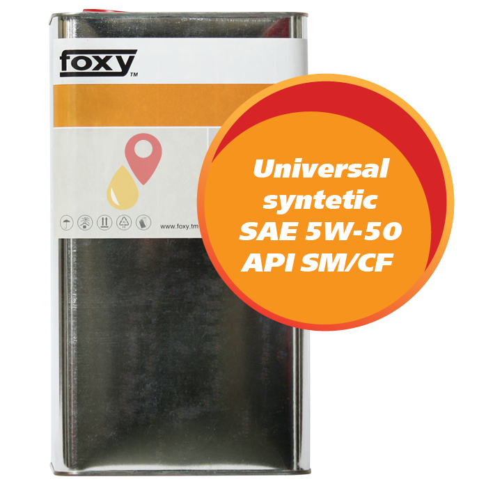 FOXY Universal syntetic SAE 5W-50 API SM/CF (5 литров)